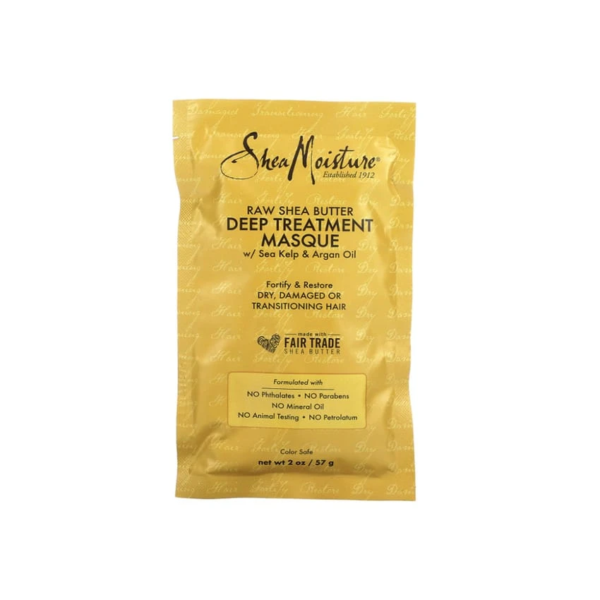 قناع Shea Moisture Deep Treatment، زبدة الشيا الخام، 2 أونصة (57 جم)