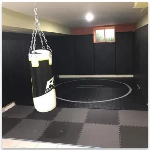 Foam Sports 2.5cm Floor mats black & Grey
