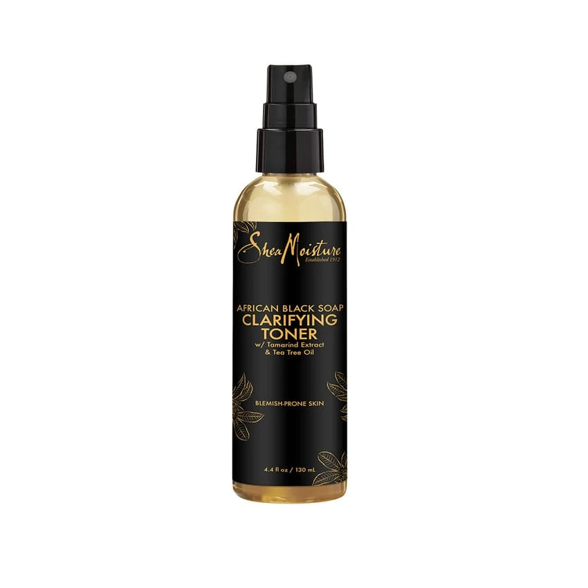 Shea Moisture، صابون أفريقي أسود، تونر منقي مع مستخلص التمر الهندي وزيت الشاي، 4.1 أونصة سائلة (121 مل)