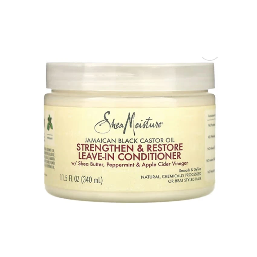 Shea Moisture, Jamaican Black Castor Oil, Strengthen & Restore Leave-In Conditioner, 11.5 fl oz (340 ml)