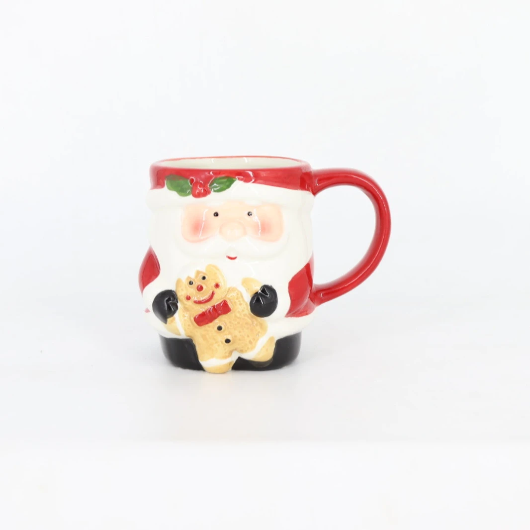 Santa Holdimg Gingerbread Mug