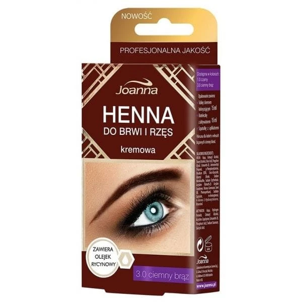Jounna Eyelash and Eyebrow Tint Henna Brown