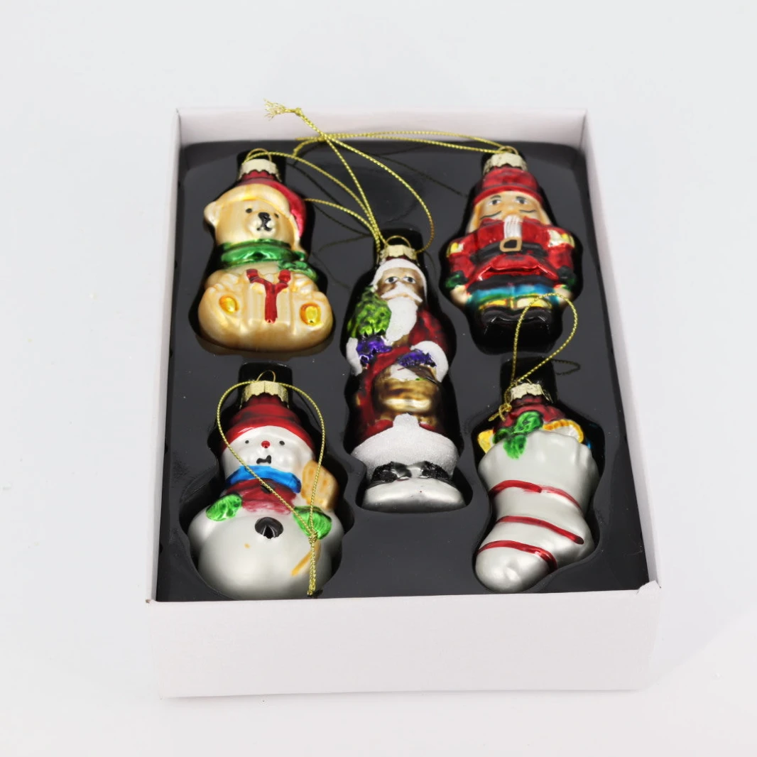 Small Glass Christmas Set
