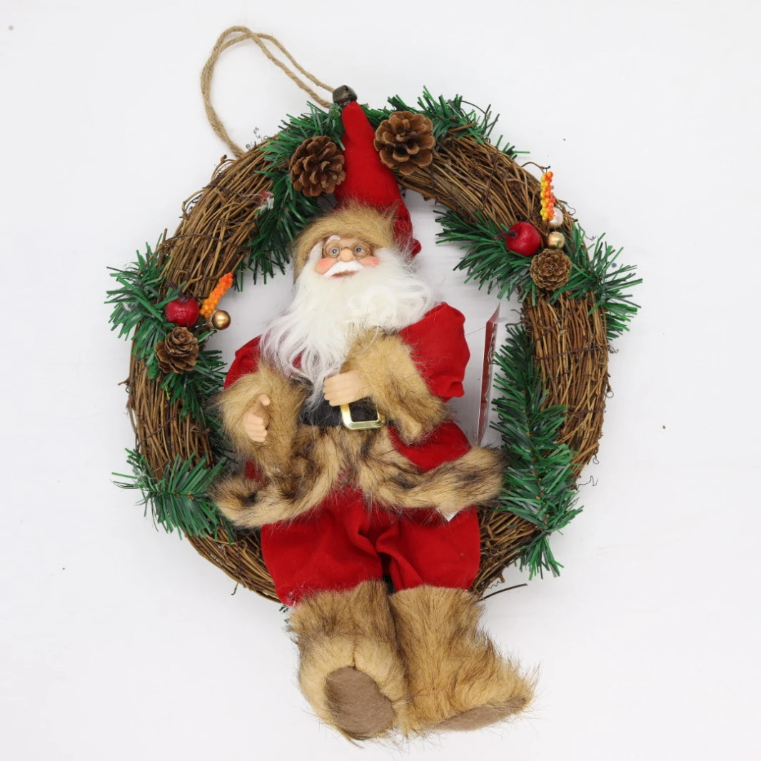Santa On Wreath