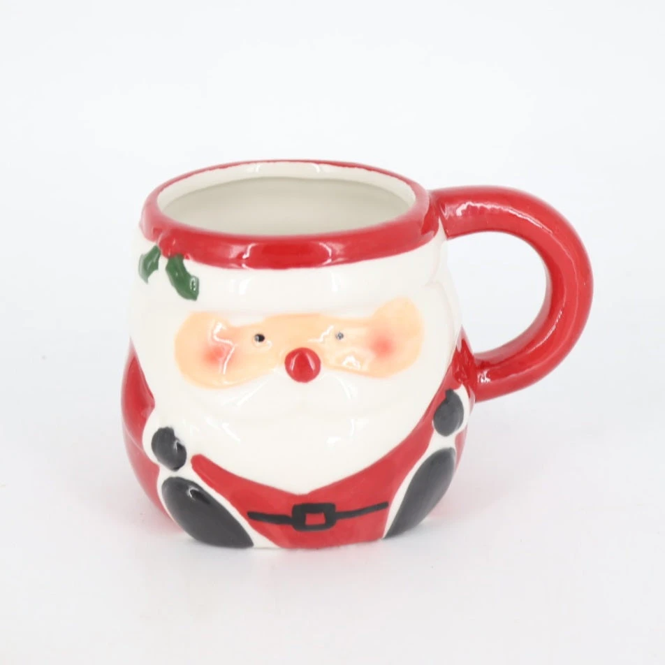 Sitting Santa Red Mug