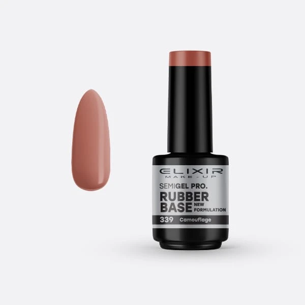 Elixir Base Coat Rubber Semigel Pro 339 Camouflage 15ml