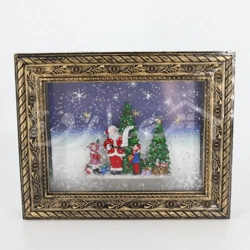 Santa Frame Snow Globe