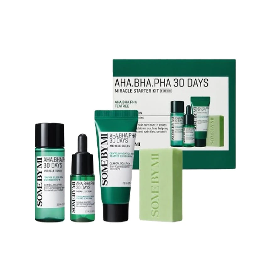 SOME BY MI, AHA.BHA.PHA 30 Days Miracle Starter Kit, 4 Piece Kit