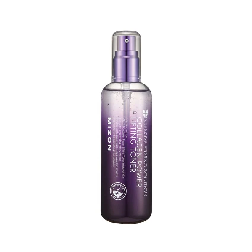 MIZON Collagen Line، Collagen Power Lifting Toner، تونر للوجه، مرطب، منشط، معزز للبشرة الجافة والخشنة والمتقدمة في السن، 120 مل