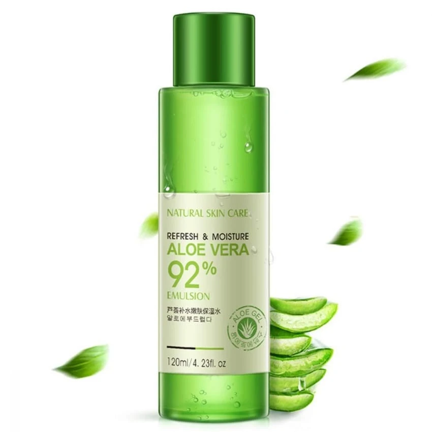 92 Aloe Vera Toner Emulsion Refresh Moisturizing Natural Essence 120ml