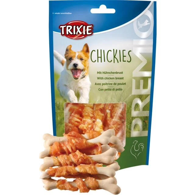 شيكيس مغلفة بصدر الدجاج 100 غ (PREMIO Chickies with Chicken Breast 100 g)