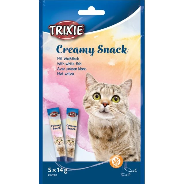 Creamy Snacks with White Fish 5 × 14 g