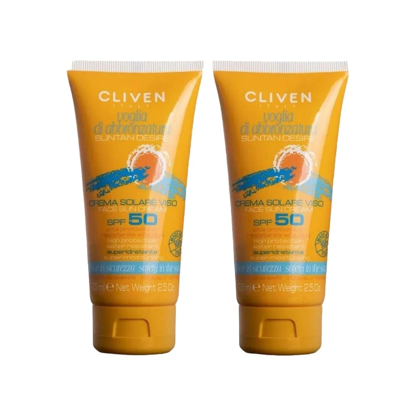 Cliven Sun Block Offer 2 Pieces SPF50 Size 75ml