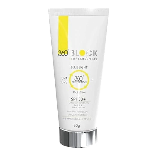 360 Block Sunscreen Gel SPF 50+ Paraben Free 50g