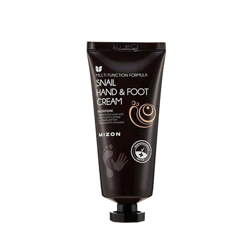 MIZON Hand Cream for Dry Cracked Hands, Moisturizing and Soothing Hand Cream with Snail Ingredients for Dry Skin, Dry Hands, Elbows and Heel Soothing, Cracked Skin Repair 100ml