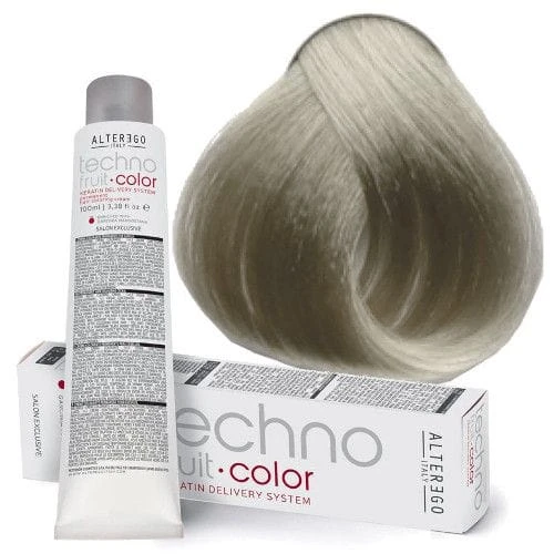 صبغة الشعر AlterEgo Italy Techno Fruit Color 100ml 9/11 أشقر فاتح جدًا رمادي كثيف