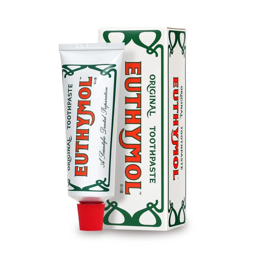 Euthymol Original Toothpaste 75ml Pink Flouride Free Toothpaste for Fresh Breath