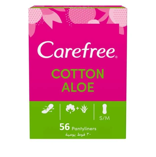 Carefree Cotton Feel Aloe Pantiliners Pack of 56