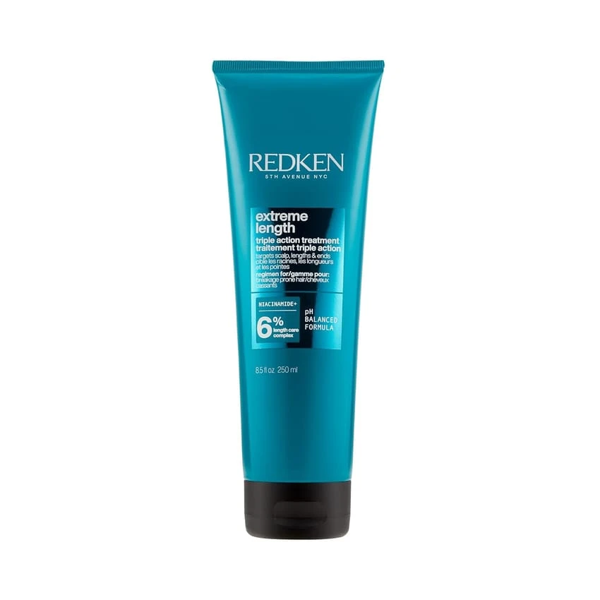 Redken Extreme Length Treatment Mask | Rinse-Out Hair Mask with Biotin & Castor Oil | For Hair Growth 250ml