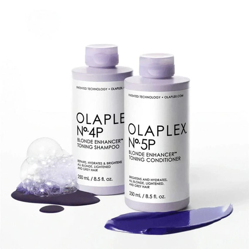 شامبو وبلسم Olaplex N°.4P & N°.5P Blonde Enhancer Toning Duo Silver