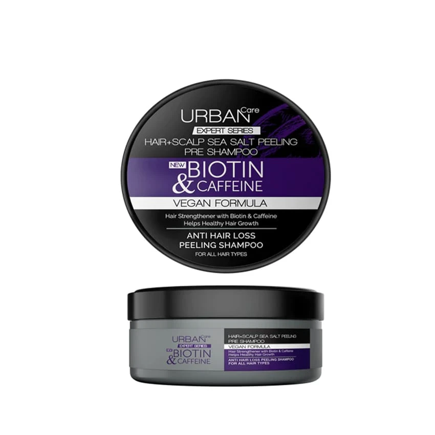 شامبو تقشير الشعر من Urban Care Expert Biotin & Caffeine Sea Salt Peeling Shampoo 200g