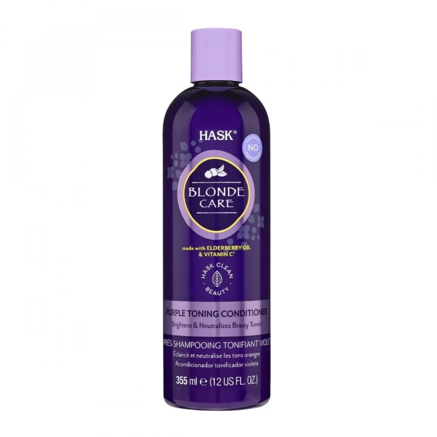 Hask BLONDE CARE PURPLE TONING Silver CONDITIONER 355ml