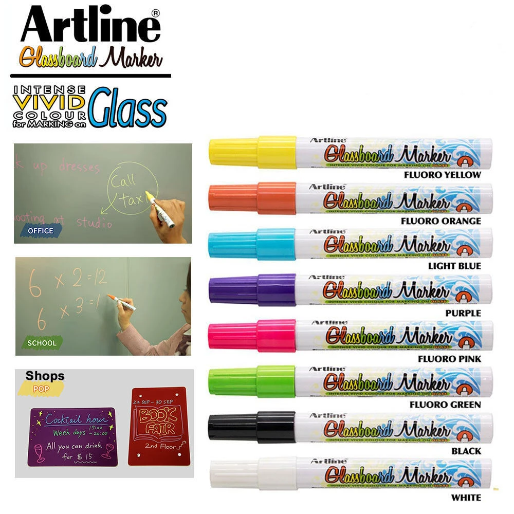 Artline Glass & Black Board Chalk Marker 2.0 mm