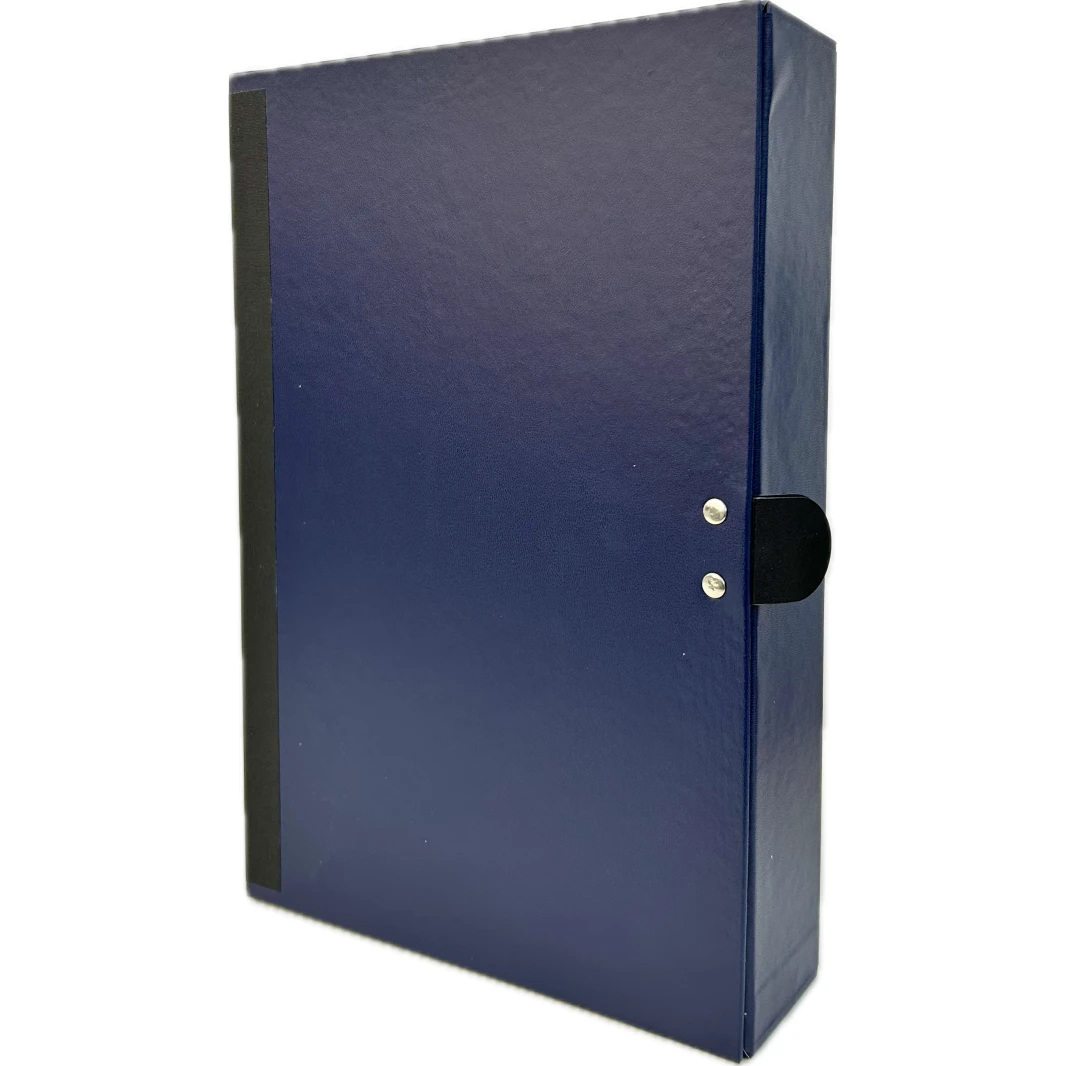 صندوق أرشيف من مادة PVC من Bassile مع مشبك وغطاء 37x24x7.5 سم
