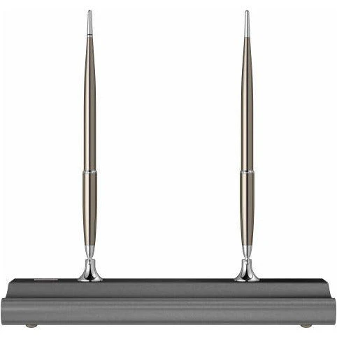 Scrikss Double Pen Stand Meteor Grey Wood Base