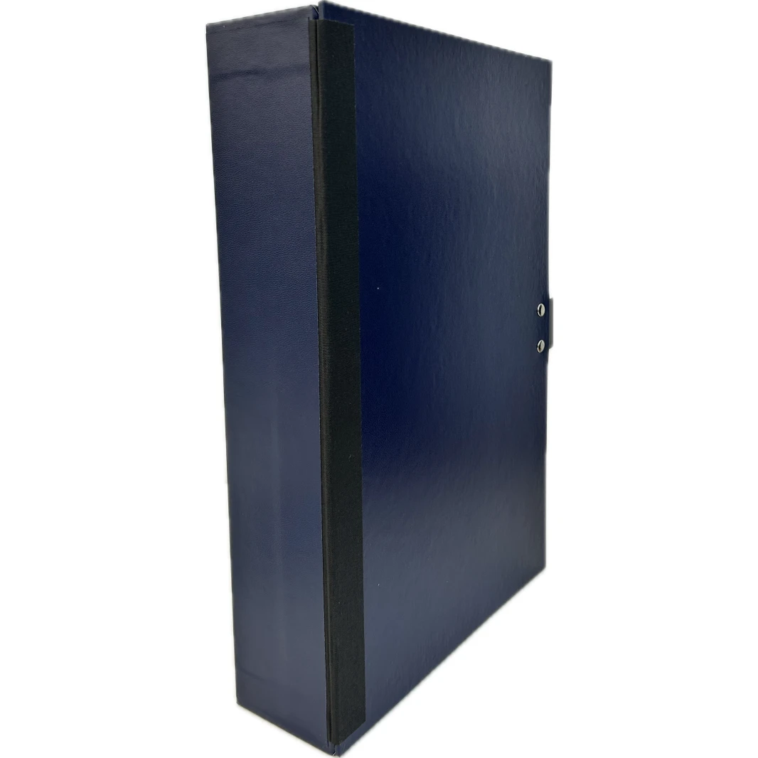 صندوق أرشيف من مادة PVC من Bassile مع مشبك وغطاء 37x24x7.5 سم
