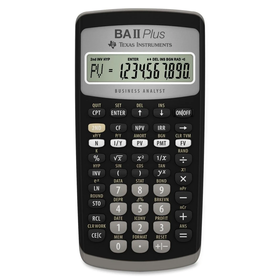 الآلة الحاسبة المالية Texas Instruments BA II Plus