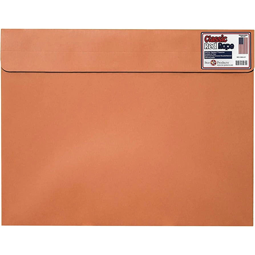 محفظة Star Products الكلاسيكية الحمراء Dura Tote Envelope Art Portfolio