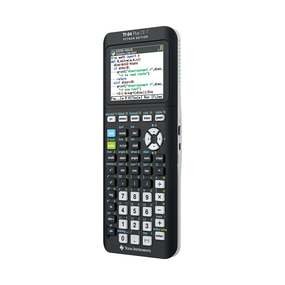 الآلة الحاسبة الرسومية Texas Instruments TI-84 Plus CE-T Python Edition