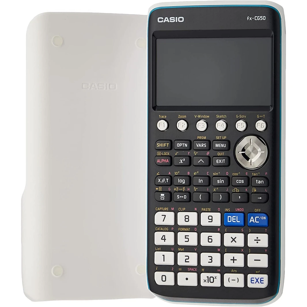 آلة حاسبة رسومية Casio FX-CG50 مع شاشة ملونة عالية الدقة
