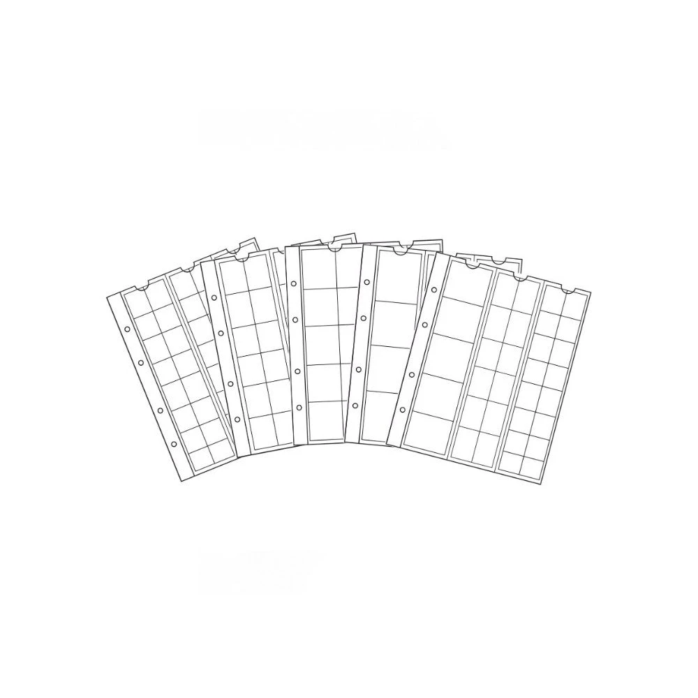 Refill Leuchtturm NUMIS NH SORT Coin Sheets Mixed - Pack of 5