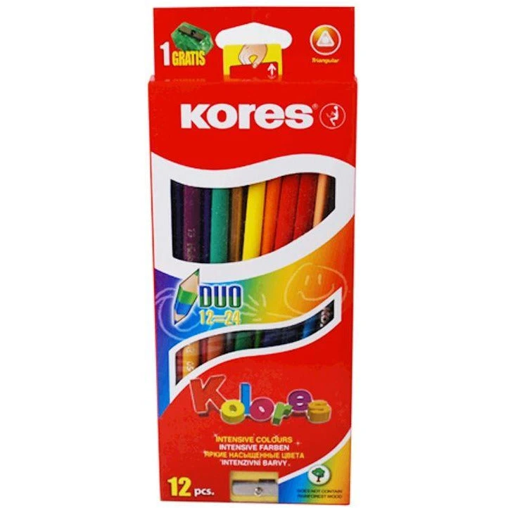 Kores Double-Sided Duo Coloring Pencils - Set