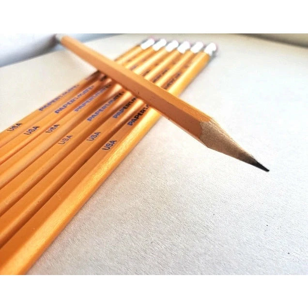 مجموعة أقلام رصاص أمريكية من Papermate رقم 2 / HB مع ممحاة - علبة تحتوي على 72 قلمًا