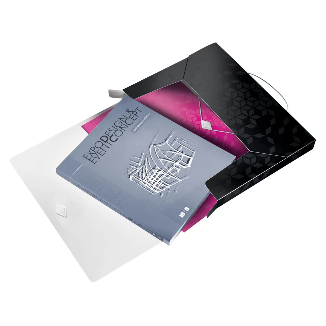 Leitz WoW Job Box File 30mm with Elastic 250 Sheets A4
