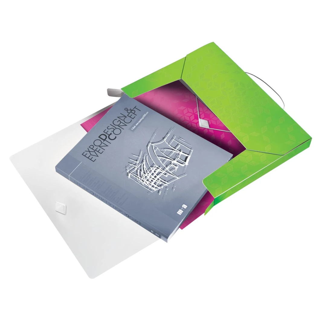 Leitz WoW Job Box File 30mm with Elastic 250 Sheets A4