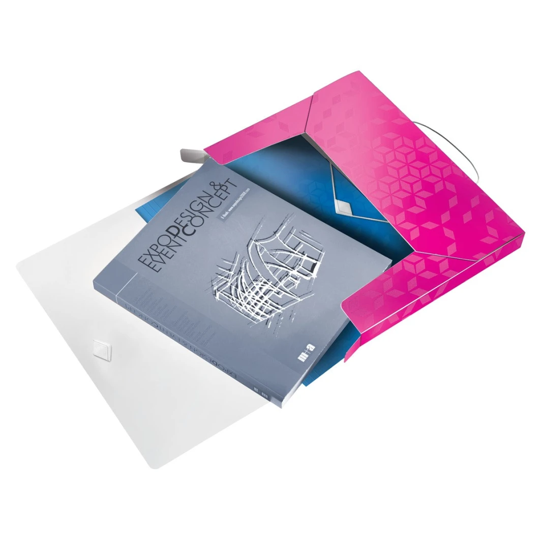 Leitz WoW Job Box File 30mm with Elastic 250 Sheets A4