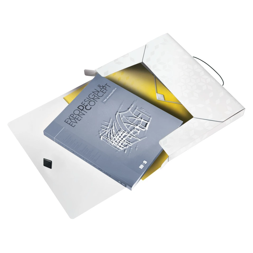 Leitz WoW Job Box File 30mm with Elastic 250 Sheets A4