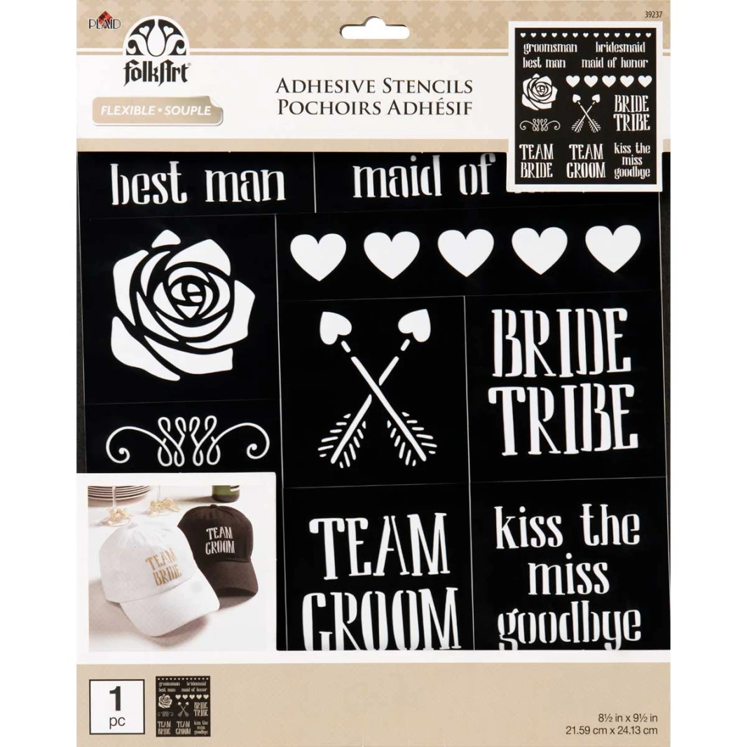 قوالب لاصقة مقطوعة بالليزر من مجموعة Bride Tribe من الفن الشعبي المنقوش مقاس 21×24 سم - 12 تصميمًا
