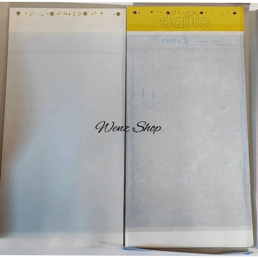 Daito Stencil Papers 230x490mm - Pack of 48 Sheets