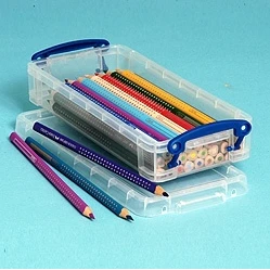 صندوق تخزين بلاستيكي Really Useful Boxes® سعة 0.55 لتر