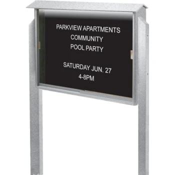 Bi-Office 19mm Characters for Letter Grooved Boards - White Letters