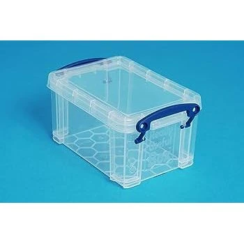 صندوق تخزين بلاستيكي Really Useful Boxes® سعة 0.7 لتر