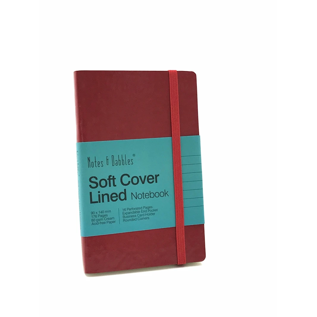 دفتر ملاحظات ومذكرات مسطر عتيق من Notes & Dabbles، غلاف ناعم - مقاس A6