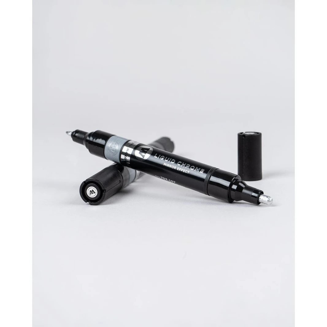 قلم طلاء مضخة ذو تأثير المرآة من MOLOTOW LIQUID CHROME™ الجديد - عبوة من قطعة واحدة