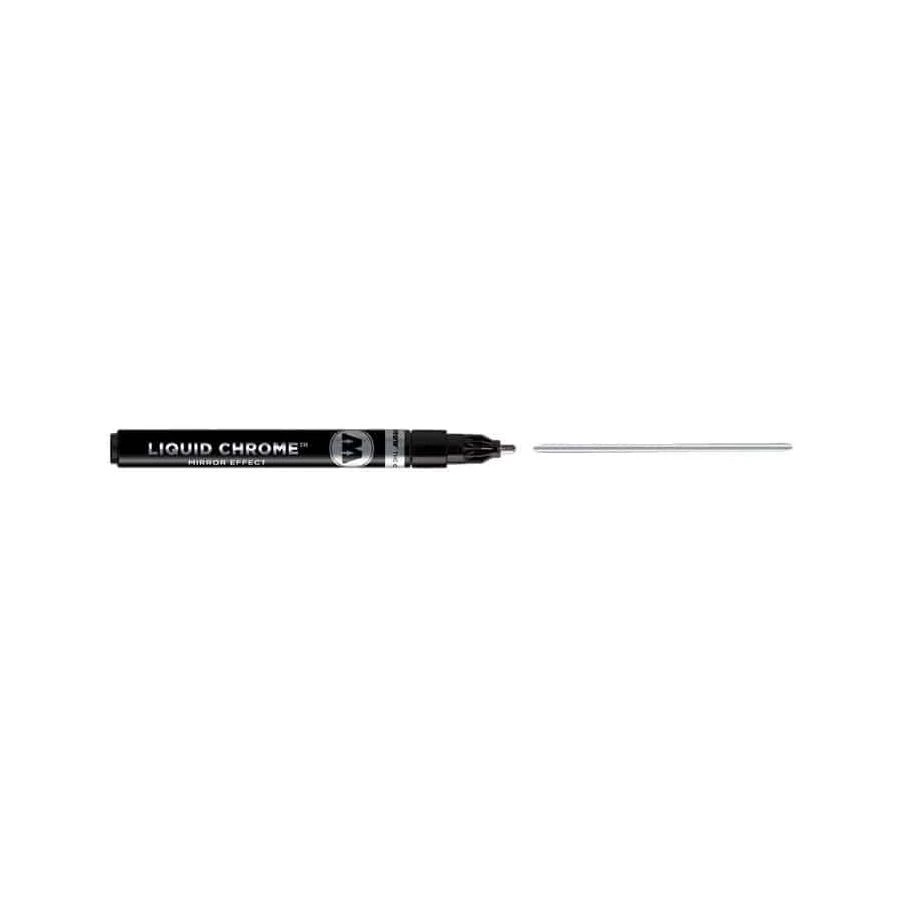 قلم طلاء مضخة ذو تأثير المرآة من MOLOTOW LIQUID CHROME™ الجديد - عبوة من قطعة واحدة