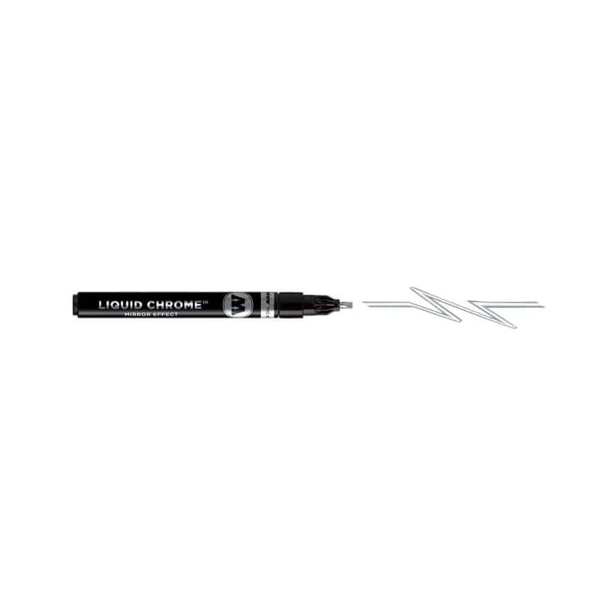 قلم طلاء مضخة ذو تأثير المرآة من MOLOTOW LIQUID CHROME™ الجديد - عبوة من قطعة واحدة